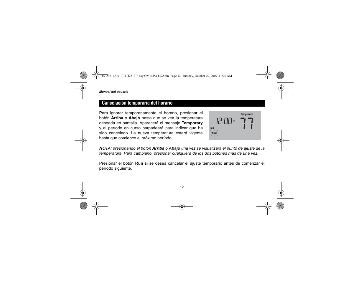 Honeywell RTH2510 User Manual | Page 36 / 44