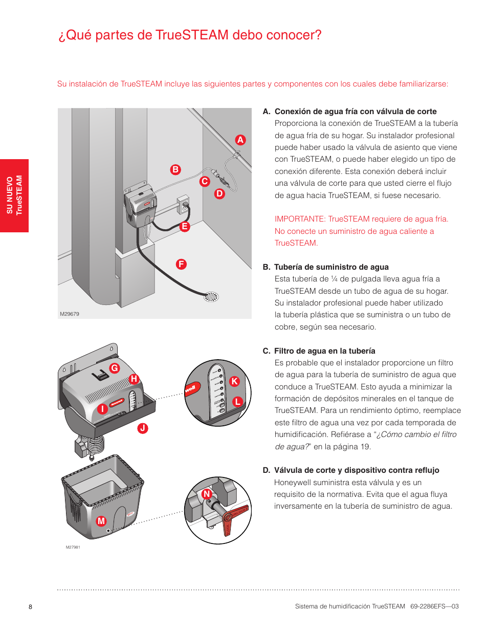 Qué partes de truesteam debo conocer | Honeywell TRUESTEAM 69-2286EFS-03 User Manual | Page 62 / 80