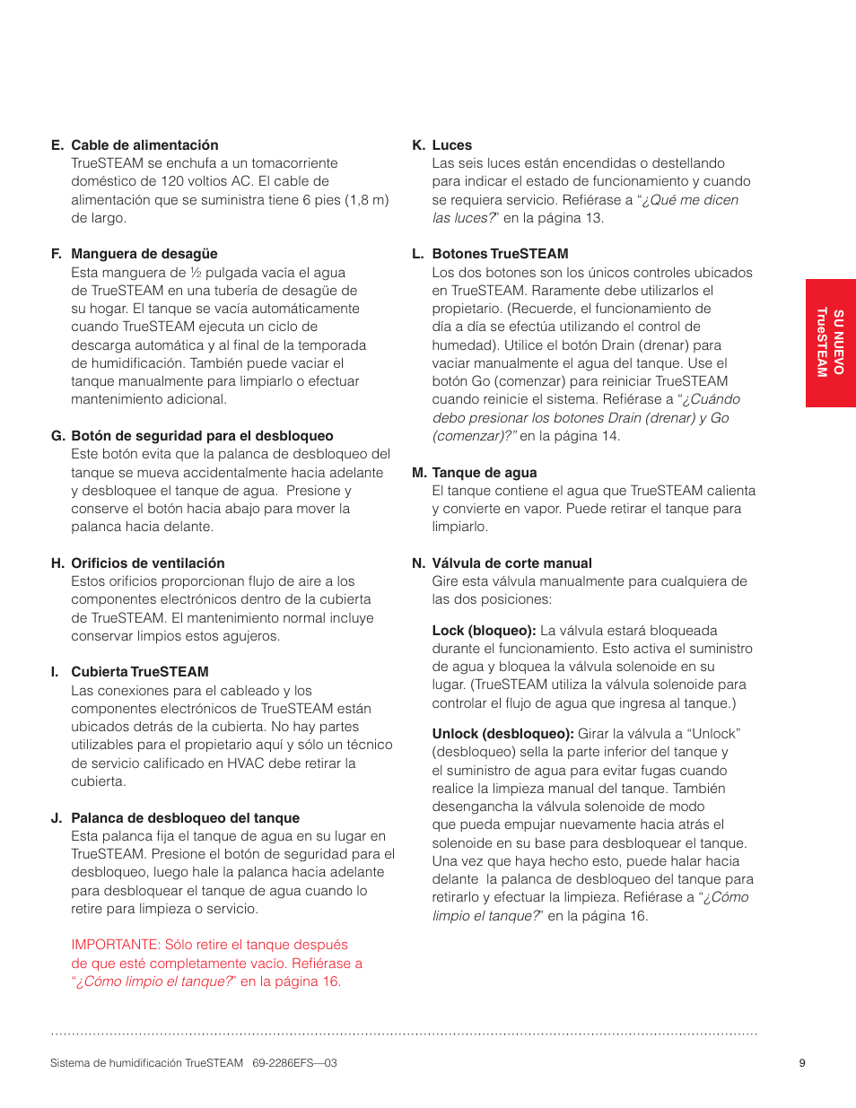 Honeywell TRUESTEAM 69-2286EFS-03 User Manual | Page 63 / 80