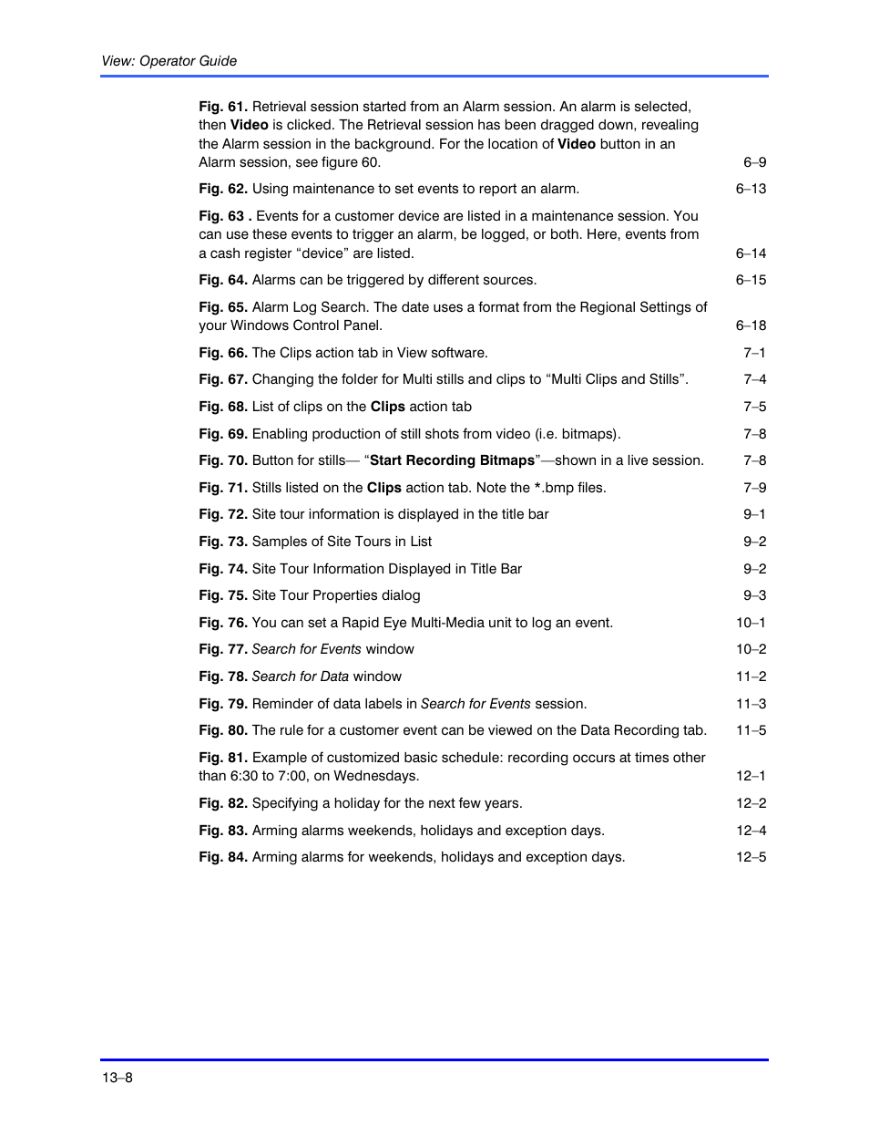 Honeywell RAPID EYE K5404V9 User Manual | Page 128 / 144