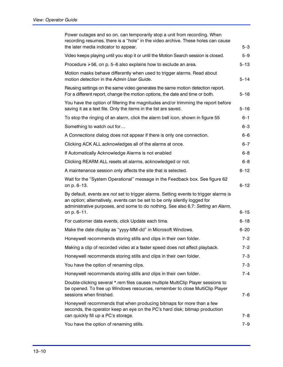 Honeywell RAPID EYE K5404V9 User Manual | Page 130 / 144