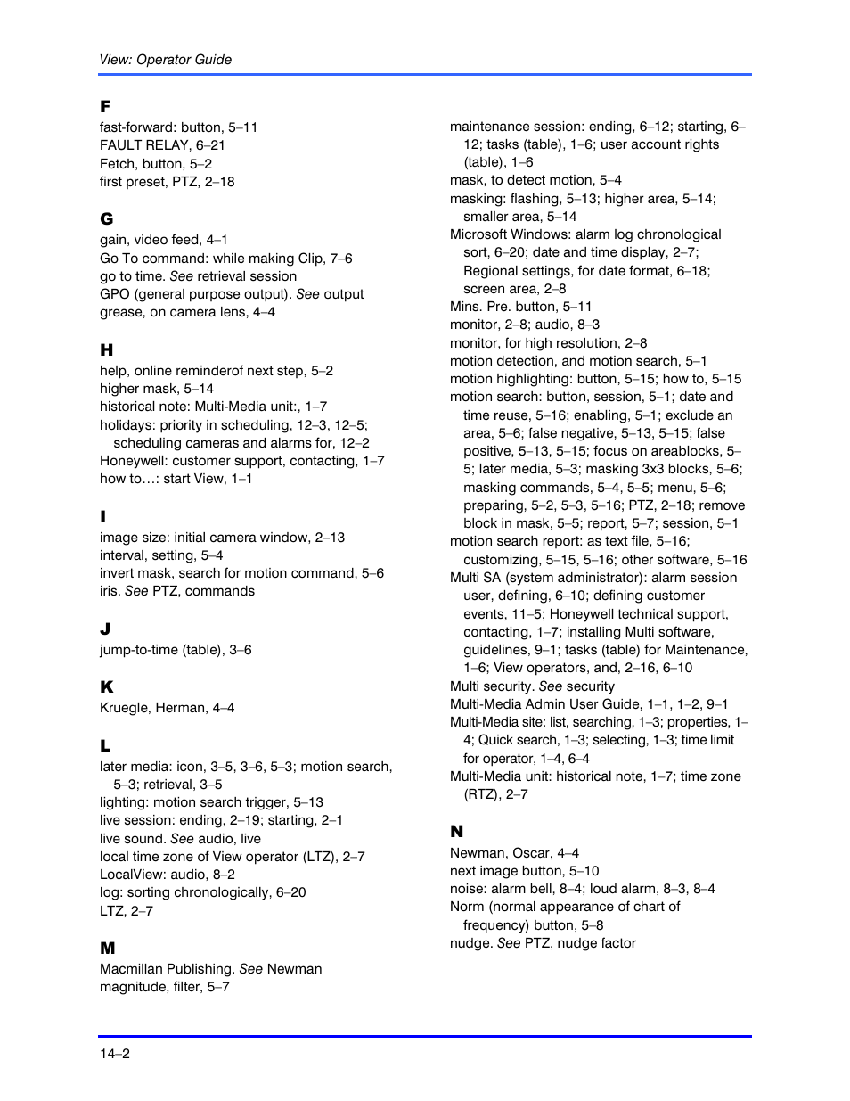 Honeywell RAPID EYE K5404V9 User Manual | Page 134 / 144
