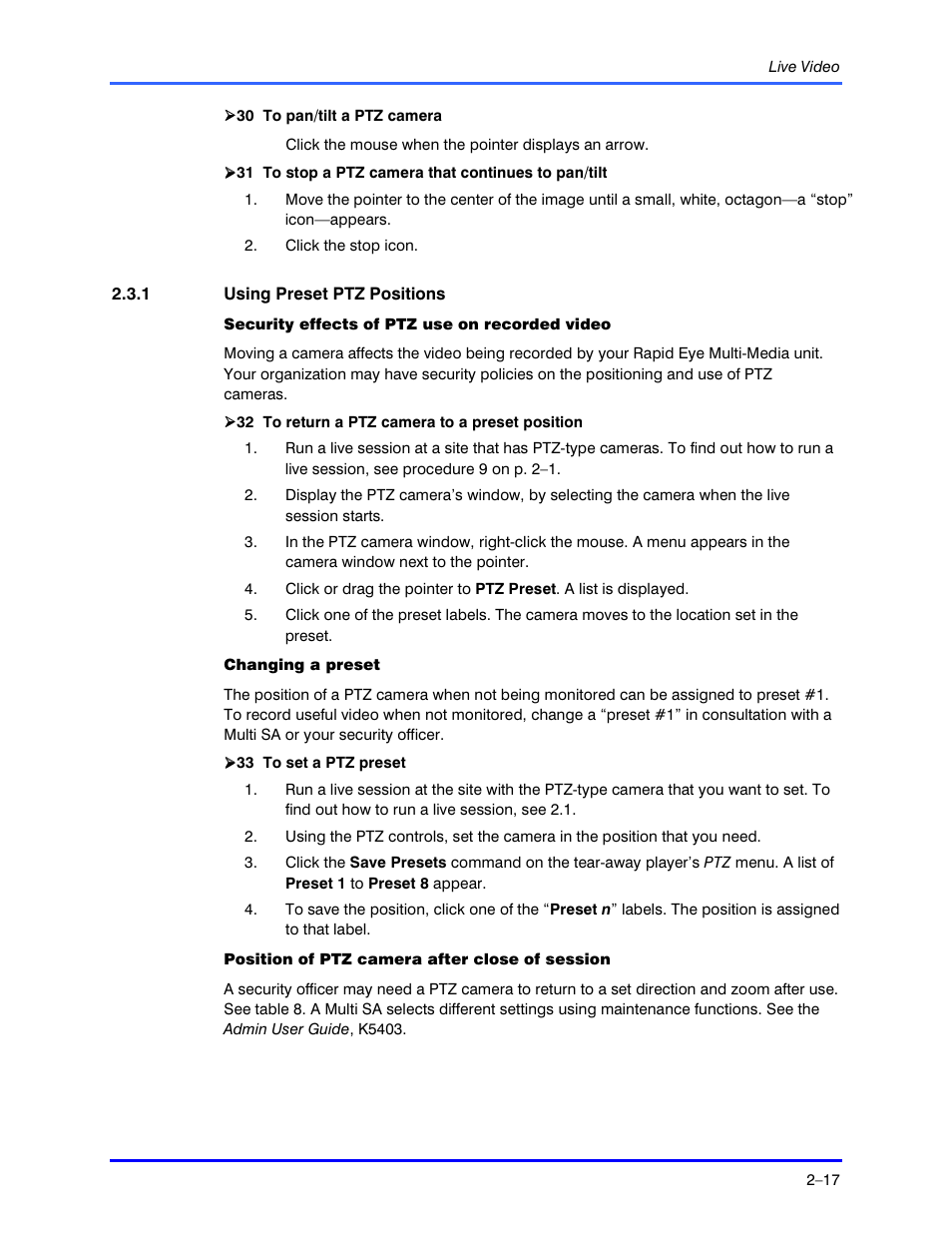 Honeywell RAPID EYE K5404V9 User Manual | Page 33 / 144