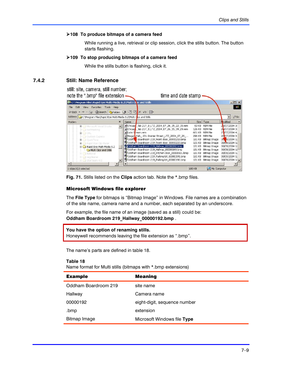 Honeywell RAPID EYE K5404V9 User Manual | Page 95 / 144