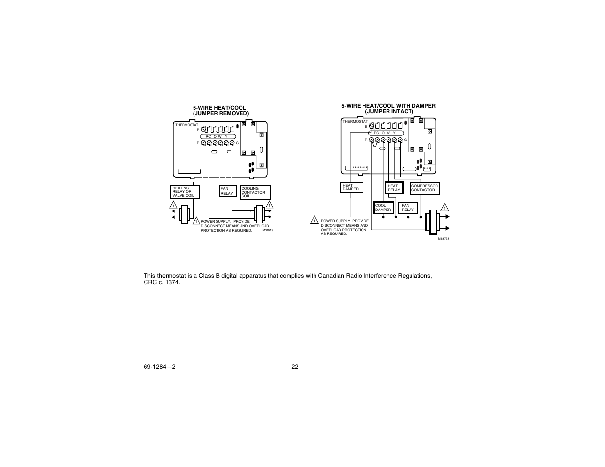 Notice | Honeywell CT3550 User Manual | Page 22 / 24