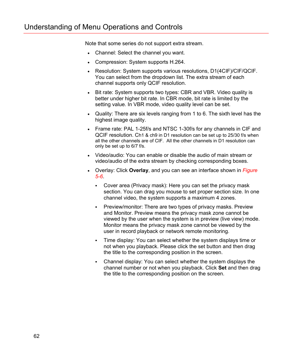 Understanding of menu operations and controls | Honeywell HD-16DVR-C User Manual | Page 78 / 169