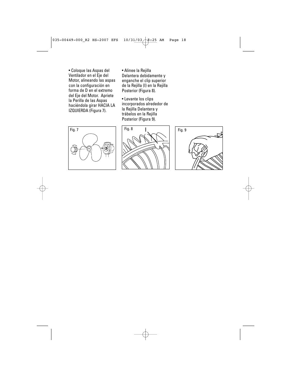 Honeywell HS-2007 Series User Manual | Page 18 / 21