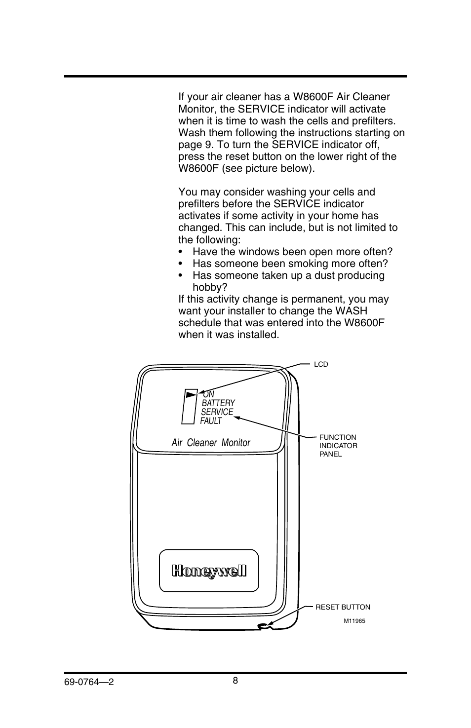 Honeywell F58F User Manual | Page 10 / 28