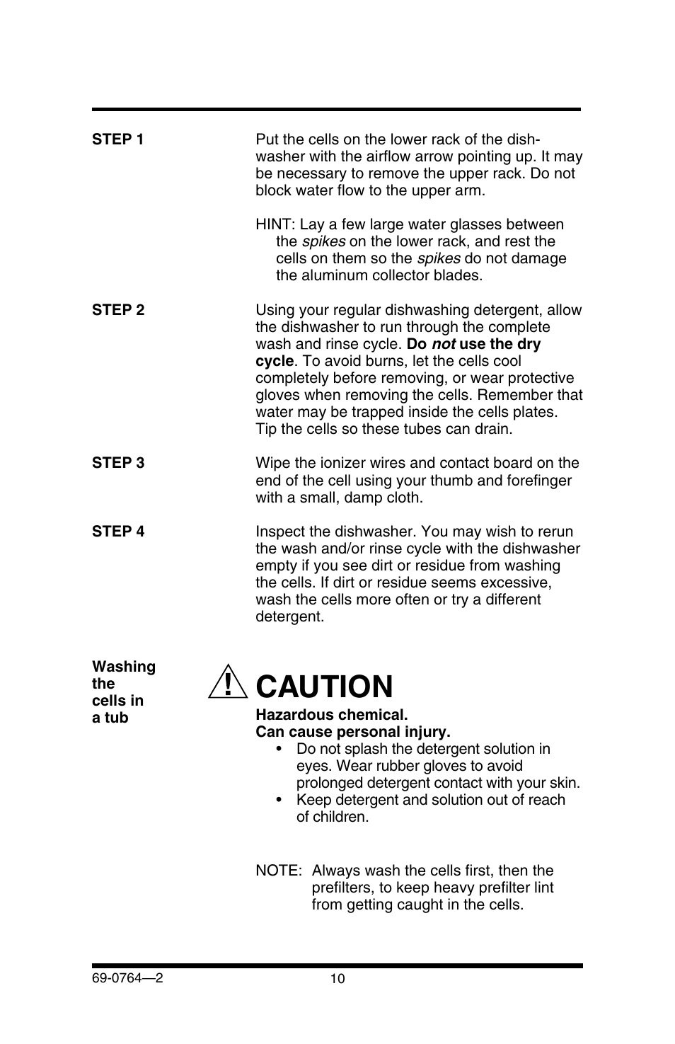 Caution | Honeywell F58F User Manual | Page 12 / 28