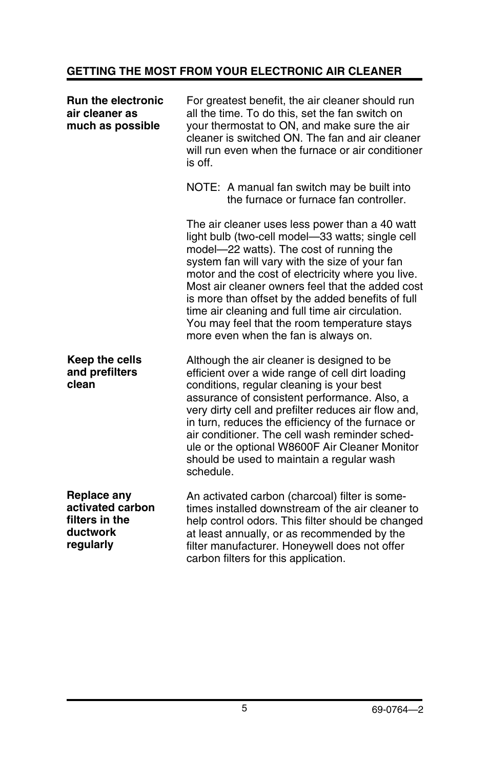 Honeywell F58F User Manual | Page 7 / 28