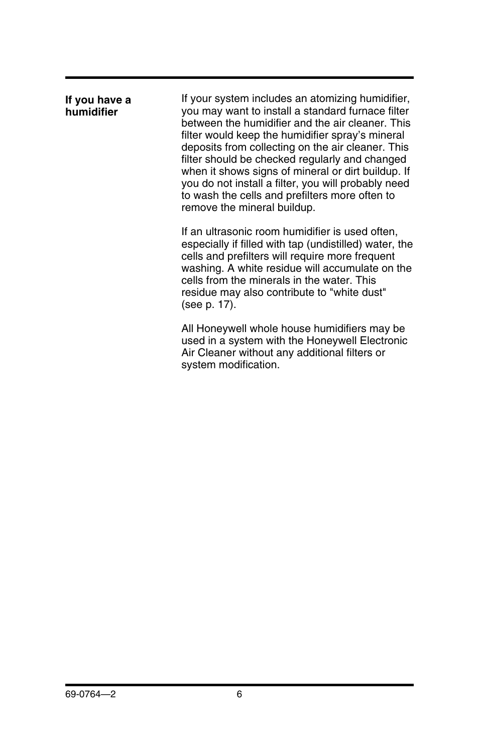 Honeywell F58F User Manual | Page 8 / 28