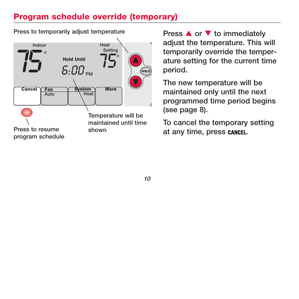 Honeywell FOCUSPRO TH6320R User Manual | Page 12 / 64