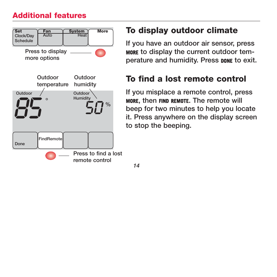 Honeywell FOCUSPRO TH6320R User Manual | Page 16 / 64