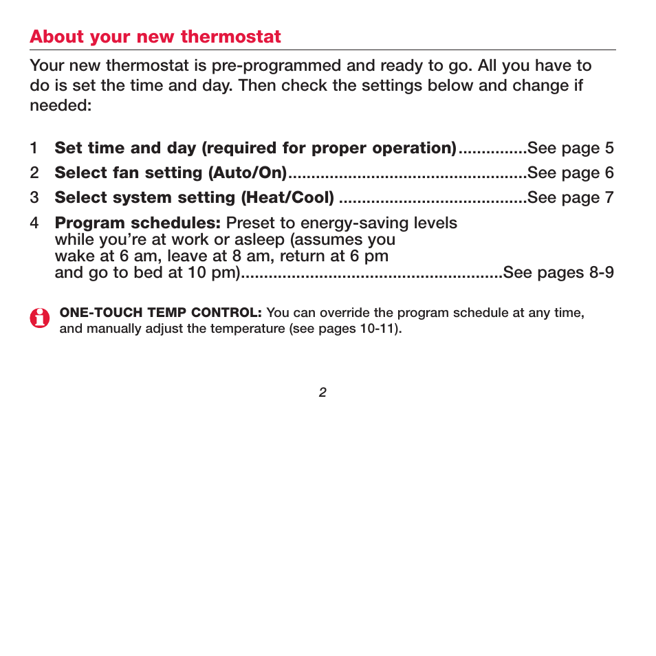 Honeywell FOCUSPRO TH6320R User Manual | Page 4 / 64