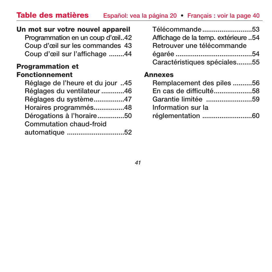 Honeywell FOCUSPRO TH6320R User Manual | Page 43 / 64