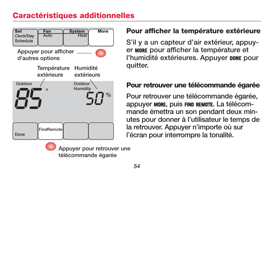 Honeywell FOCUSPRO TH6320R User Manual | Page 56 / 64