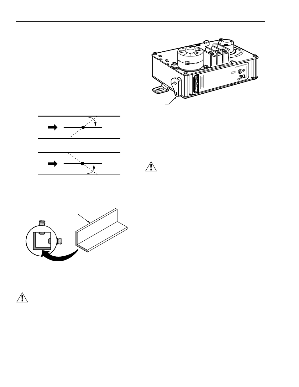 Preparation, Manual operation (declutch), Installation | Caution, Ml6131 | Honeywell ML6131 User Manual | Page 4 / 8