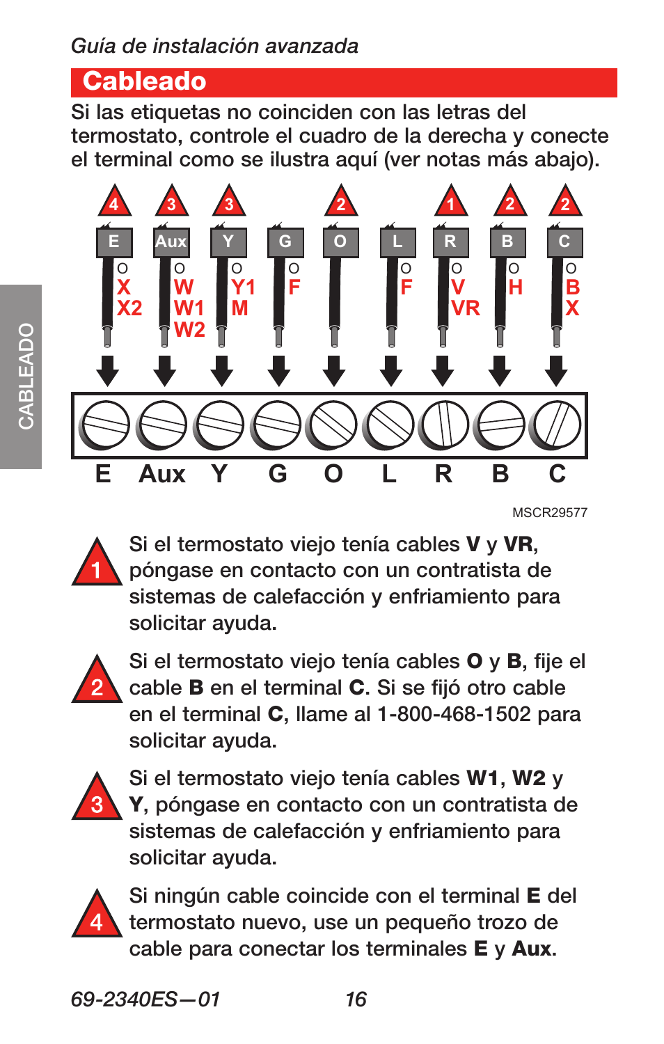 About your new thermostat, Cableado | Honeywell RTH 3100C User Manual | Page 42 / 48