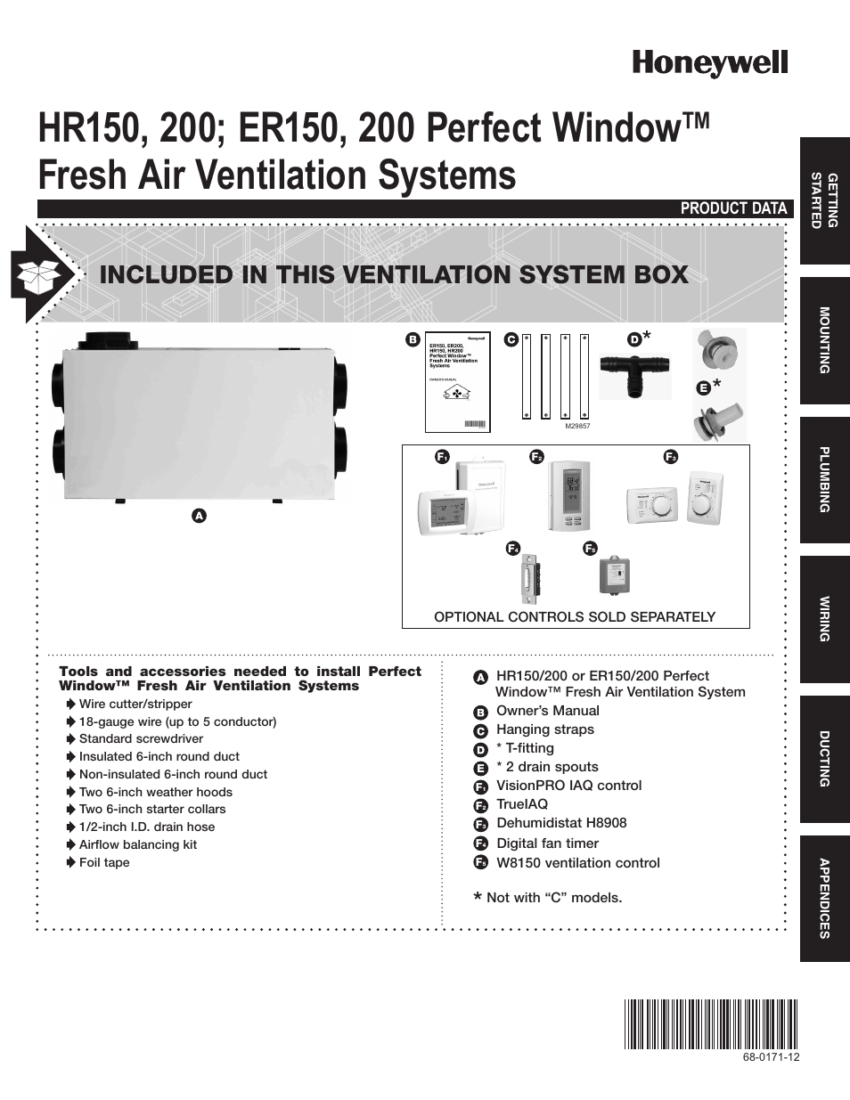 Honeywell PERFECT WINDOW HR200 User Manual | 28 pages