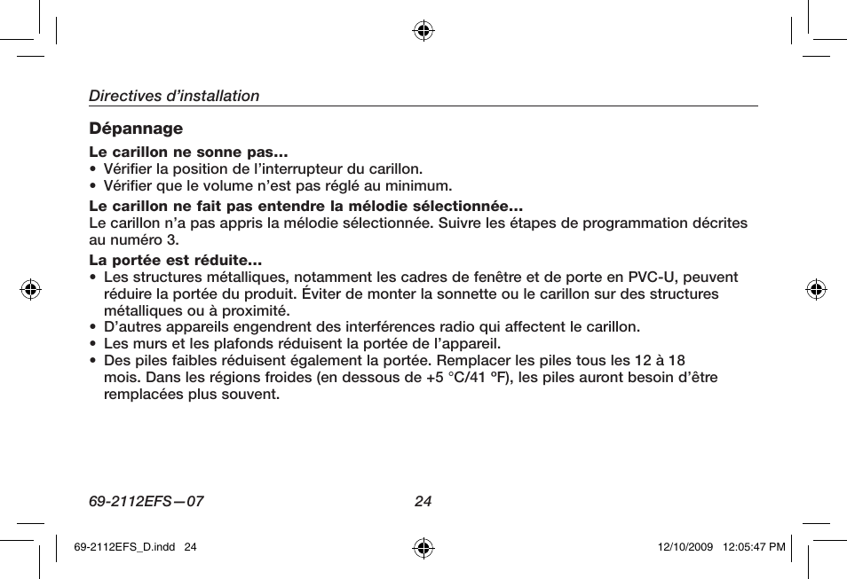Honeywell RCWL210A User Manual | Page 26 / 44