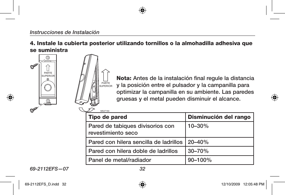 Honeywell RCWL210A User Manual | Page 34 / 44