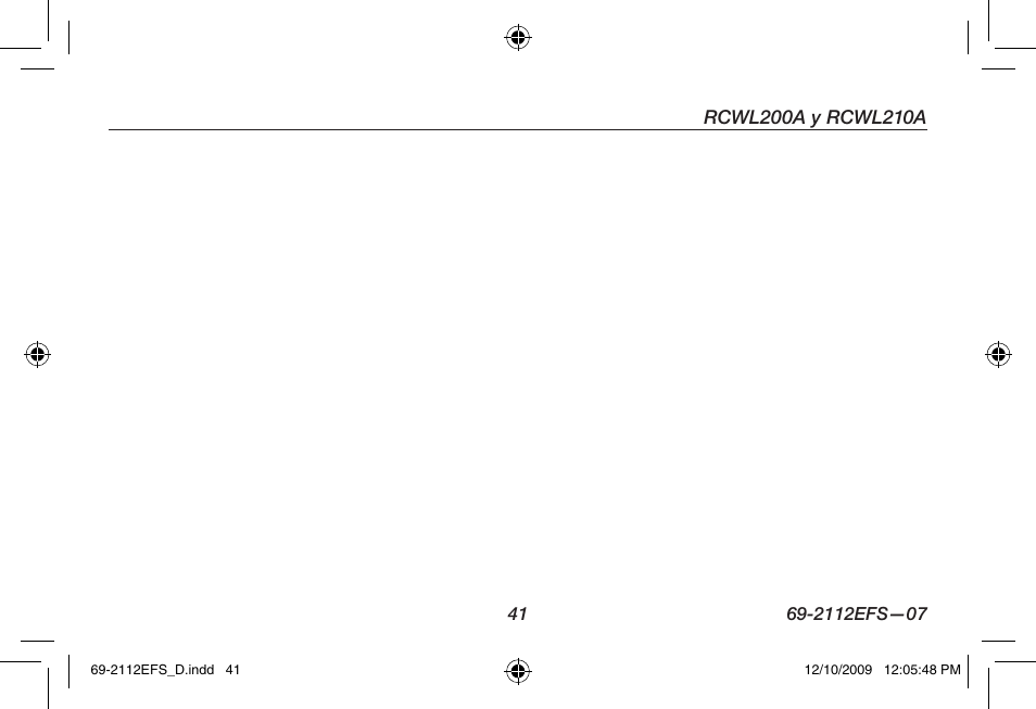 Honeywell RCWL210A User Manual | Page 43 / 44