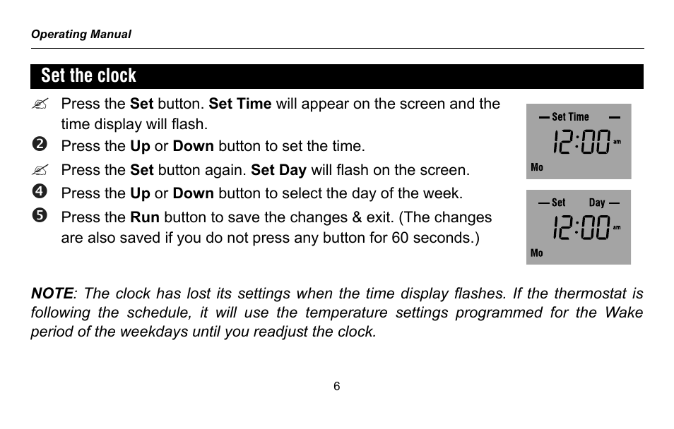 Honeywell RTH2300 User Manual | Page 8 / 44