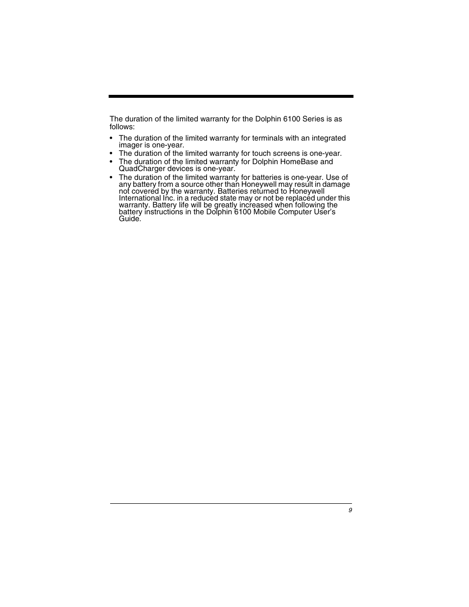 Honeywell DOLPHIN 6100 User Manual | Page 11 / 14