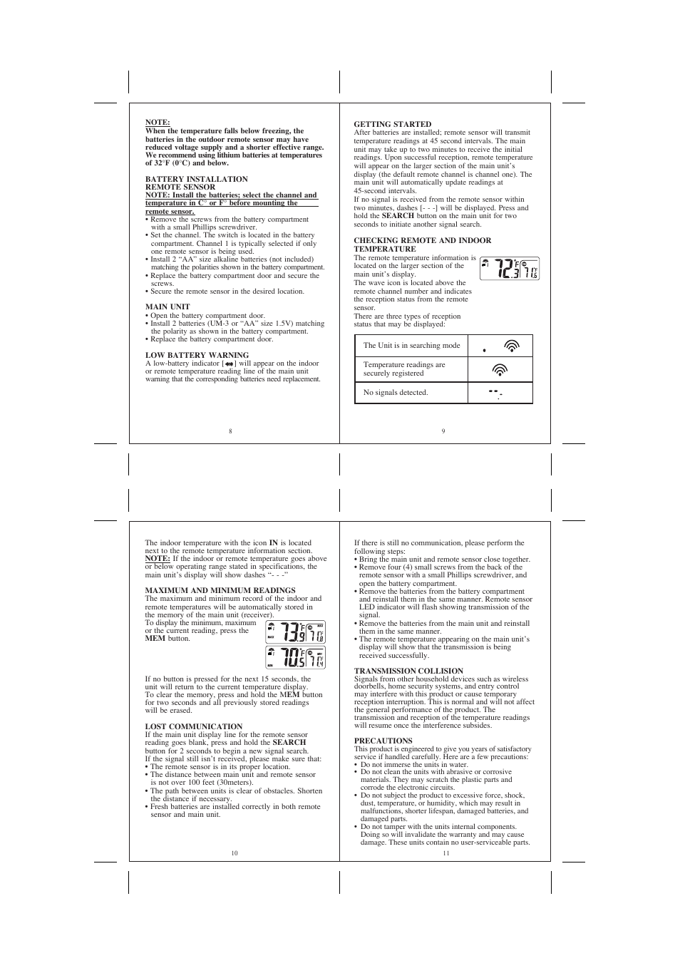 Honeywell TS03C User Manual | Page 3 / 4