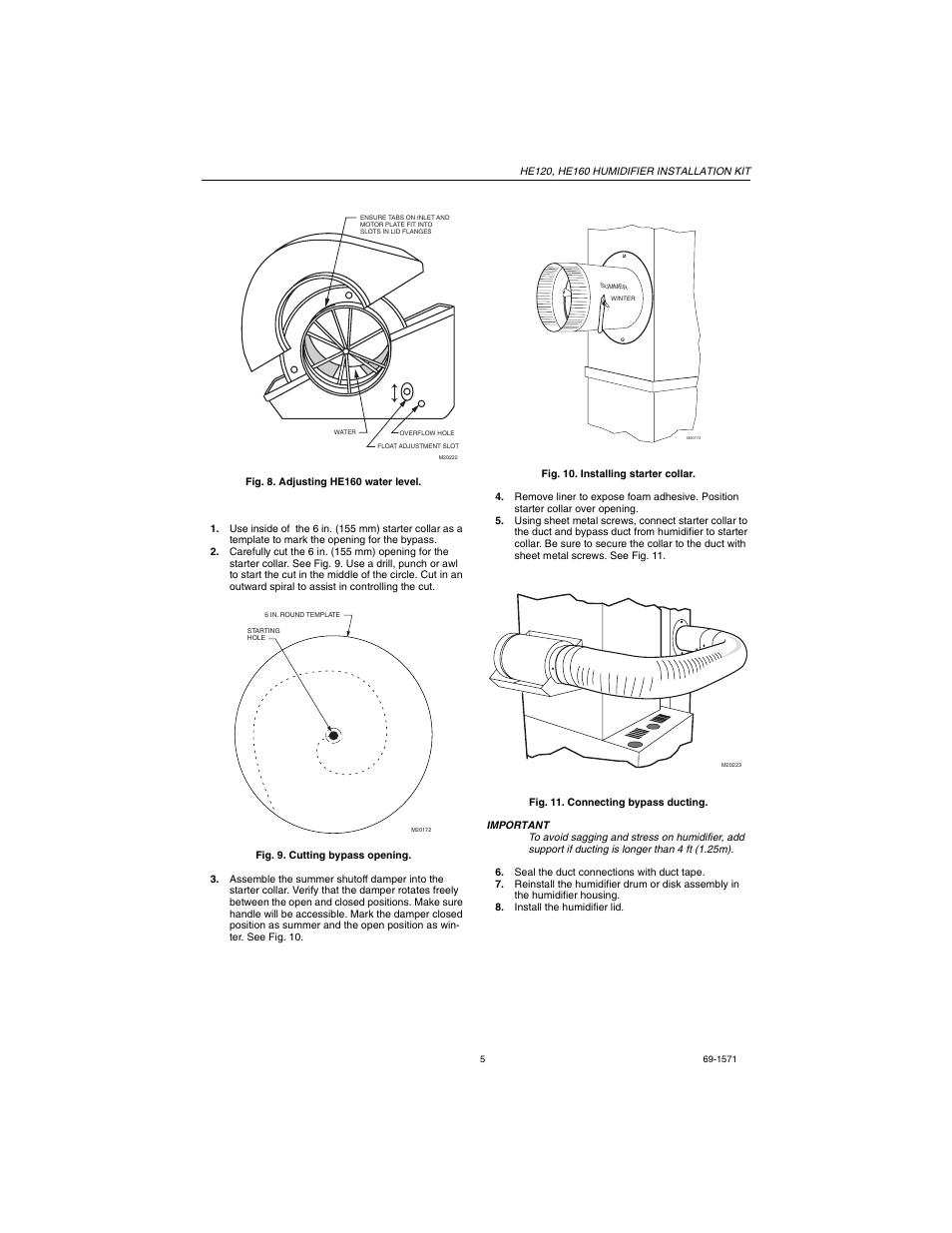 Installing bypass | Honeywell HE160 User Manual | Page 5 / 8