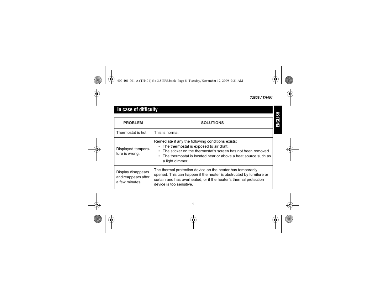 Honeywell 72838 User Manual | Page 11 / 40