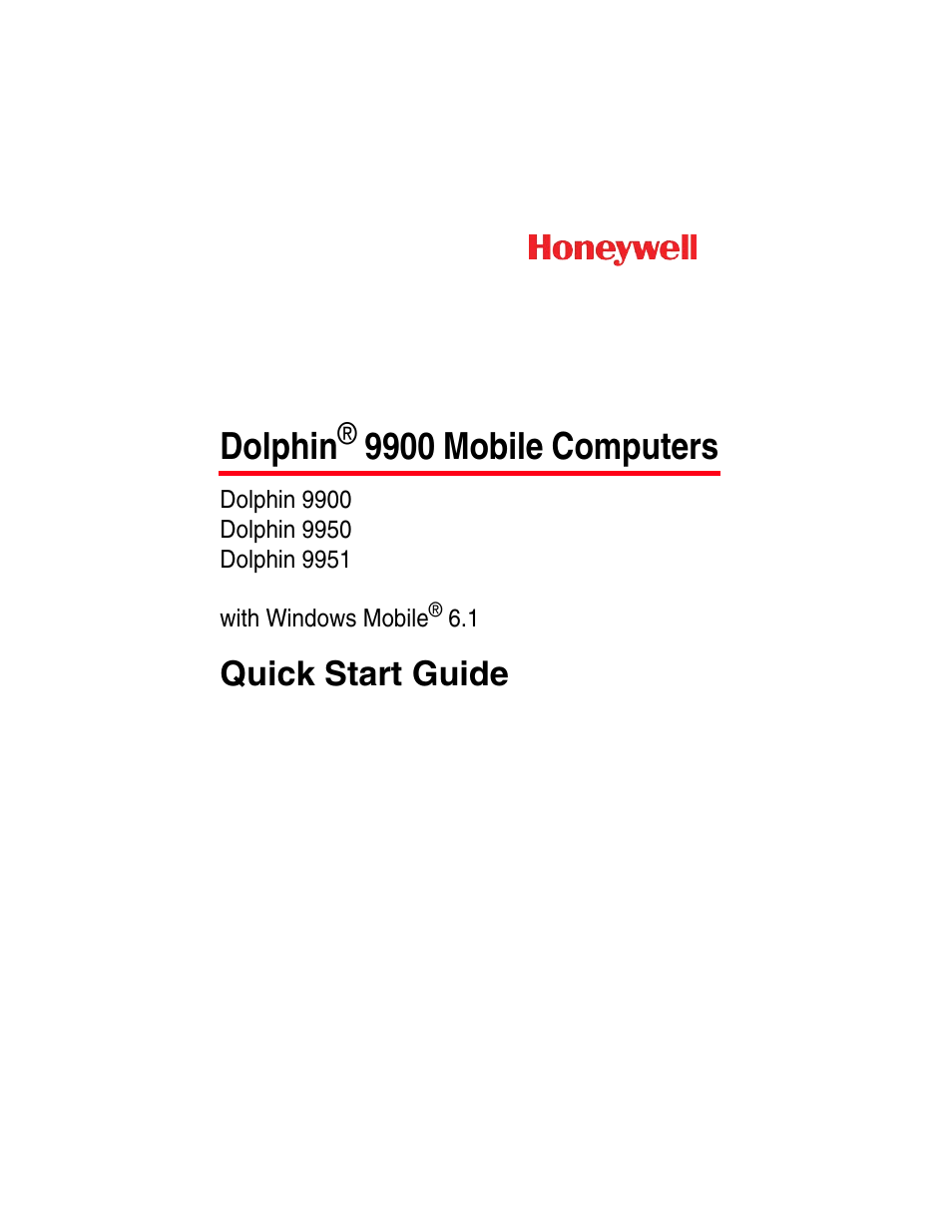 Honeywell DOLPHIN 9950 User Manual | 14 pages