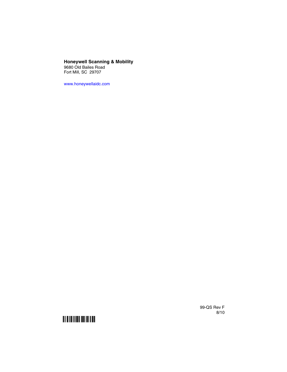 Honeywell DOLPHIN 9950 User Manual | Page 14 / 14