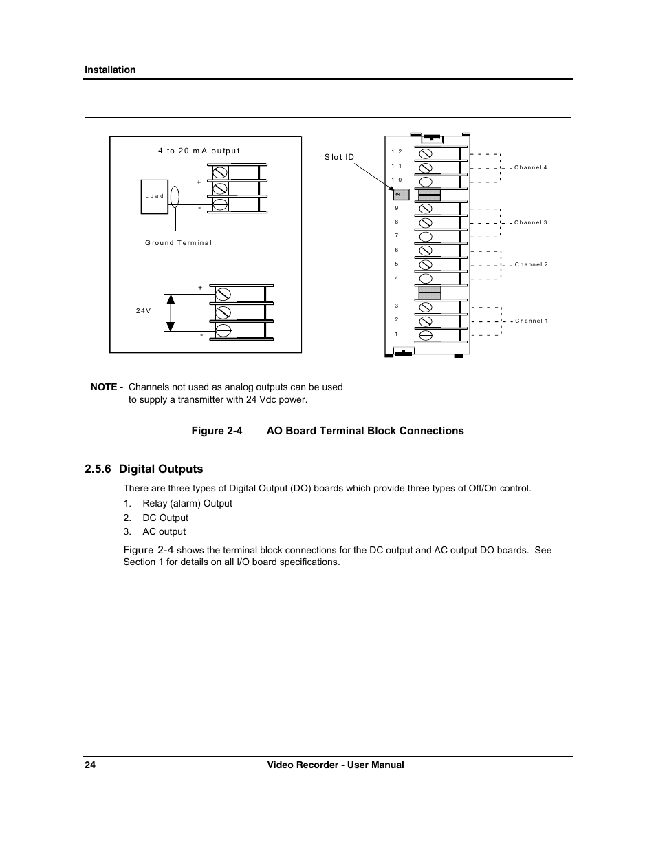 6 digital outputs | Honeywell VRX180 User Manual | Page 38 / 294