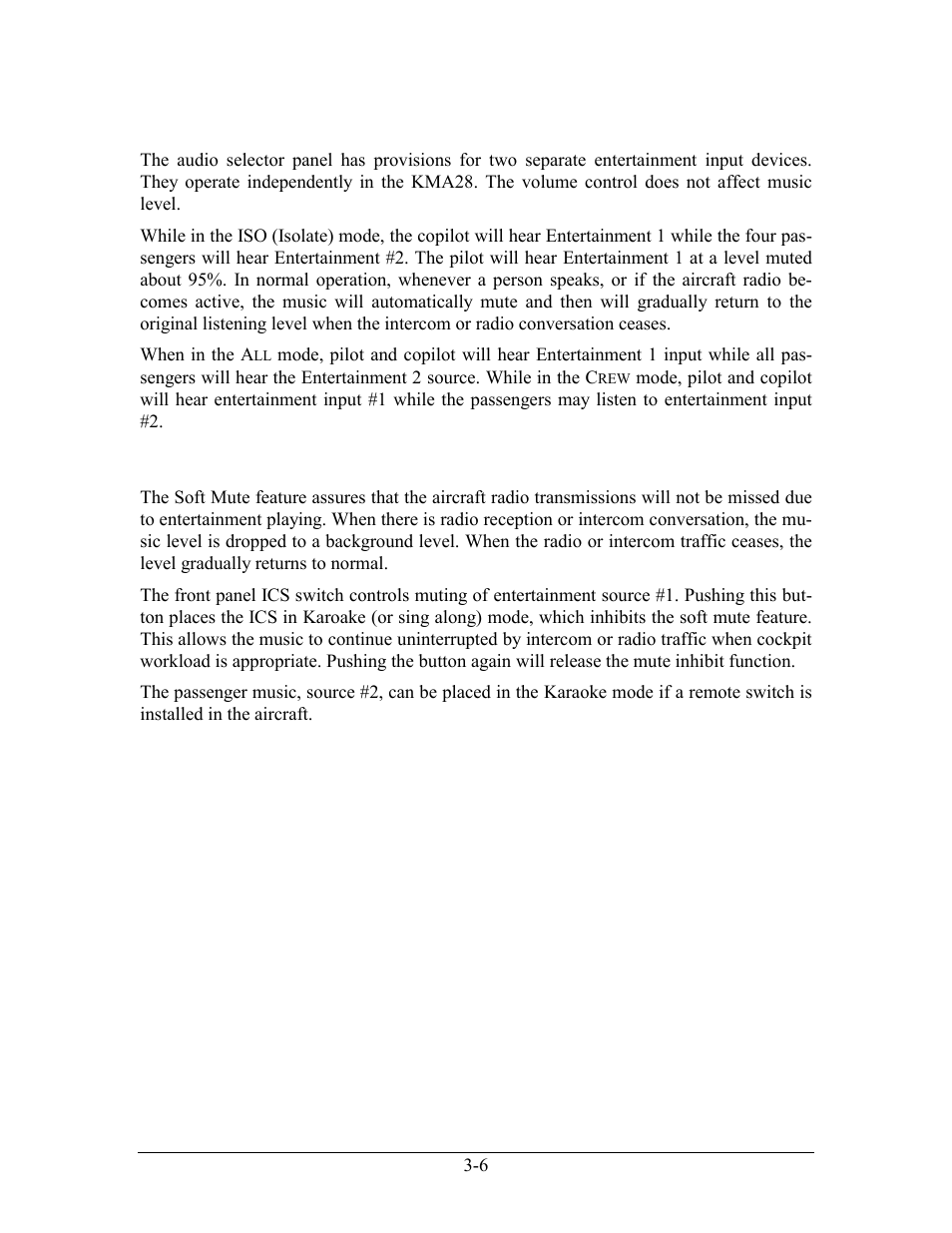 Entertainment input, Soft mute and soft mute inhibit | Honeywell KMA28 User Manual | Page 25 / 35