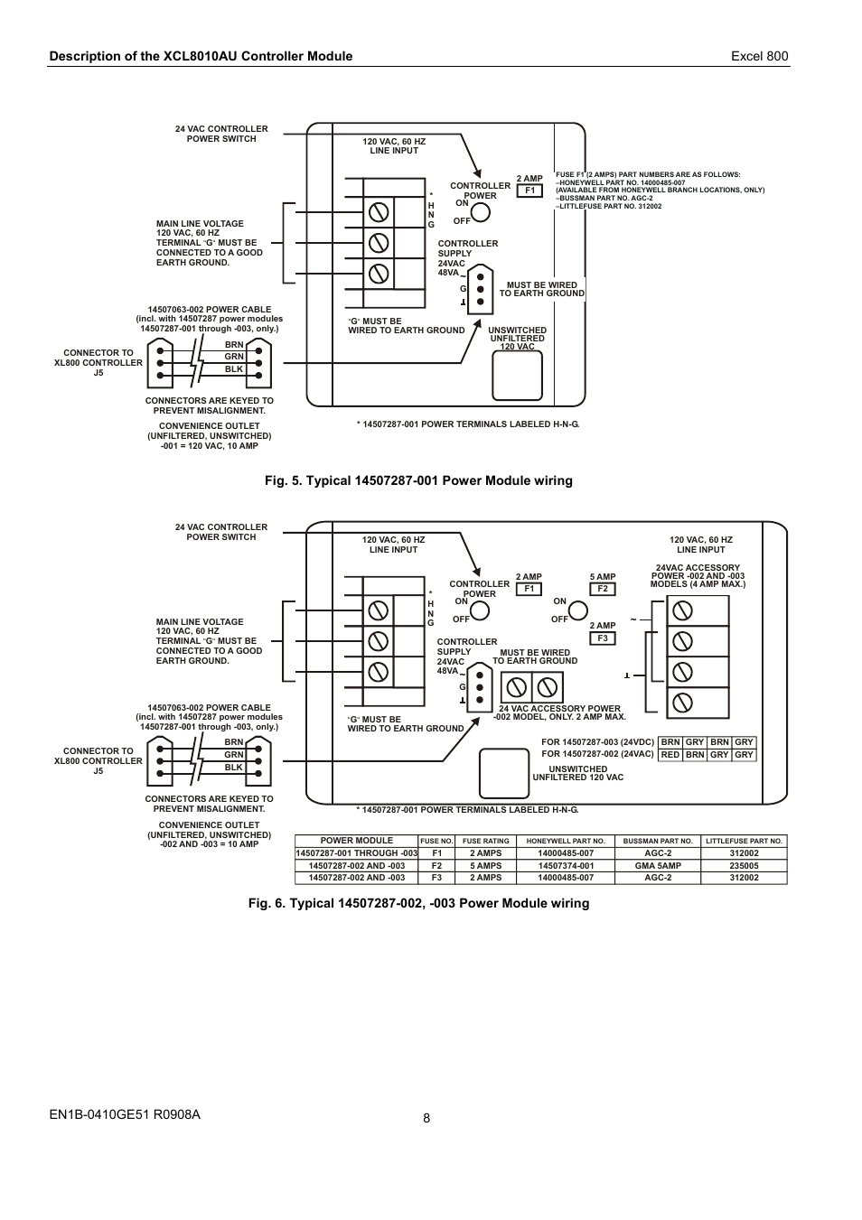 Honeywell XL 800 SERIES User Manual | Page 8 / 36