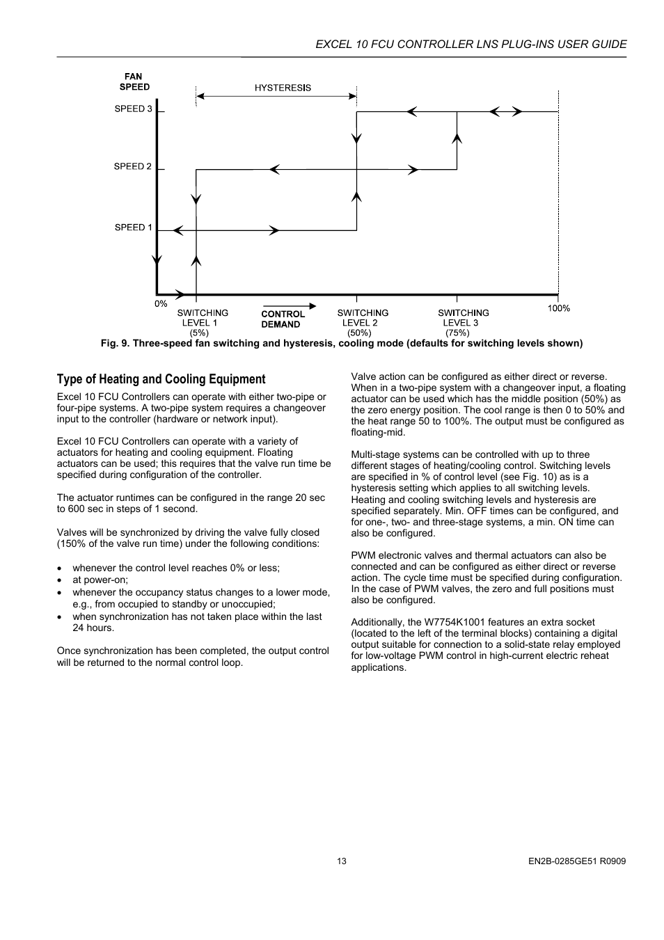 Type of heating and cooling equipment | Honeywell EXCEL 10 W7752D User Manual | Page 15 / 68