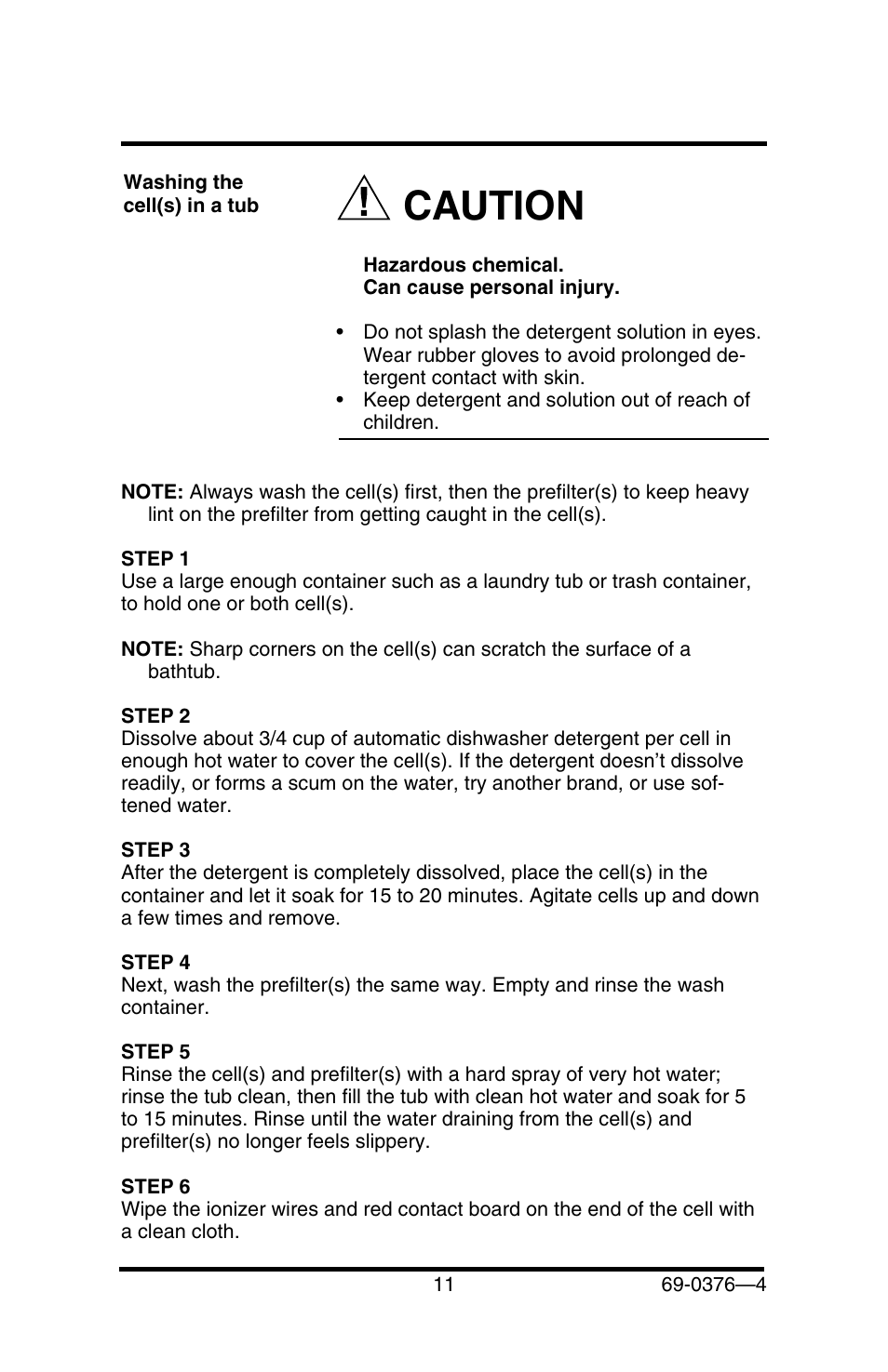 Caution | Honeywell F50E User Manual | Page 13 / 30