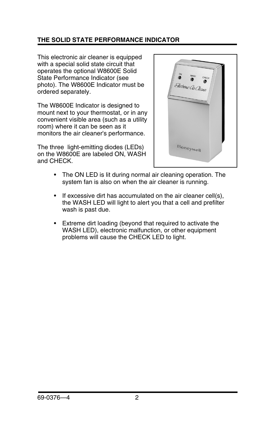Honeywell F50E User Manual | Page 4 / 30