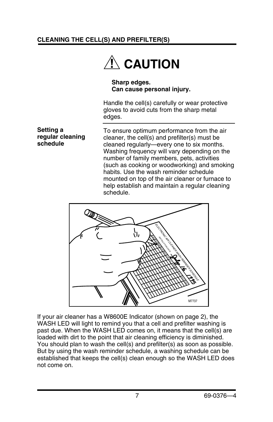 Caution | Honeywell F50E User Manual | Page 9 / 30