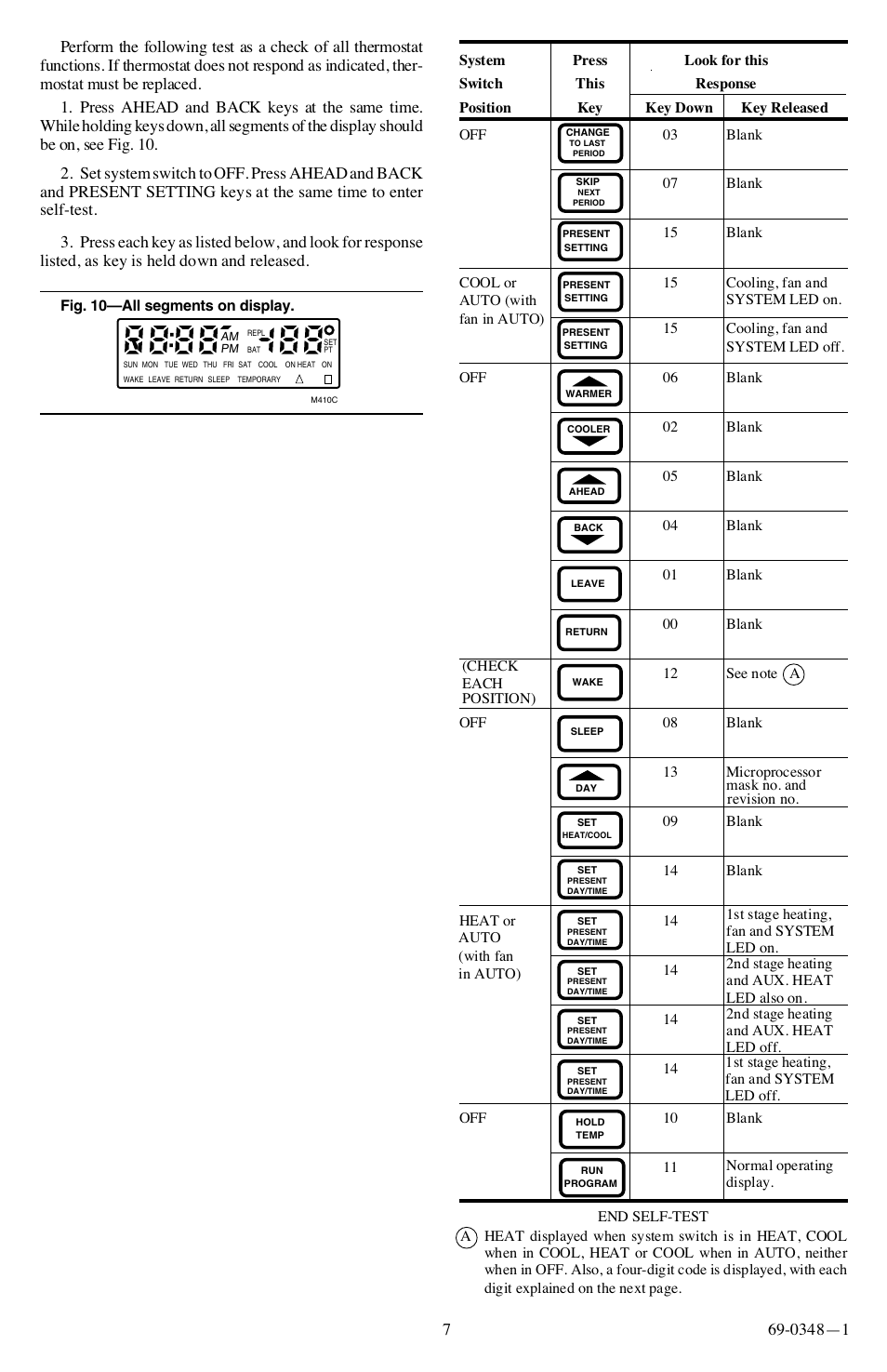 Honeywell CHRONOTHERM III T8611G User Manual | Page 7 / 8
