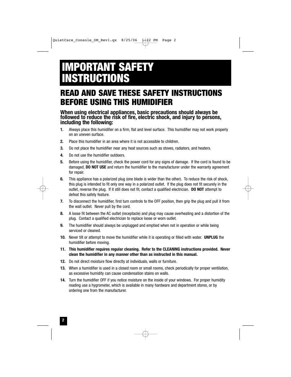 Important safety instructions | Honeywell HCM-6009 User Manual | Page 2 / 48