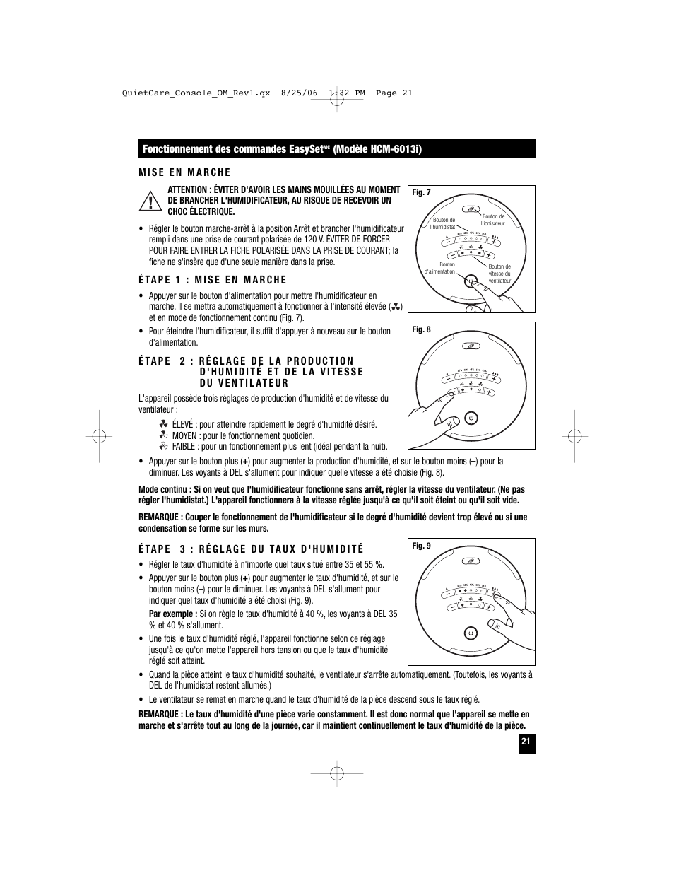 Honeywell HCM-6009 User Manual | Page 21 / 48