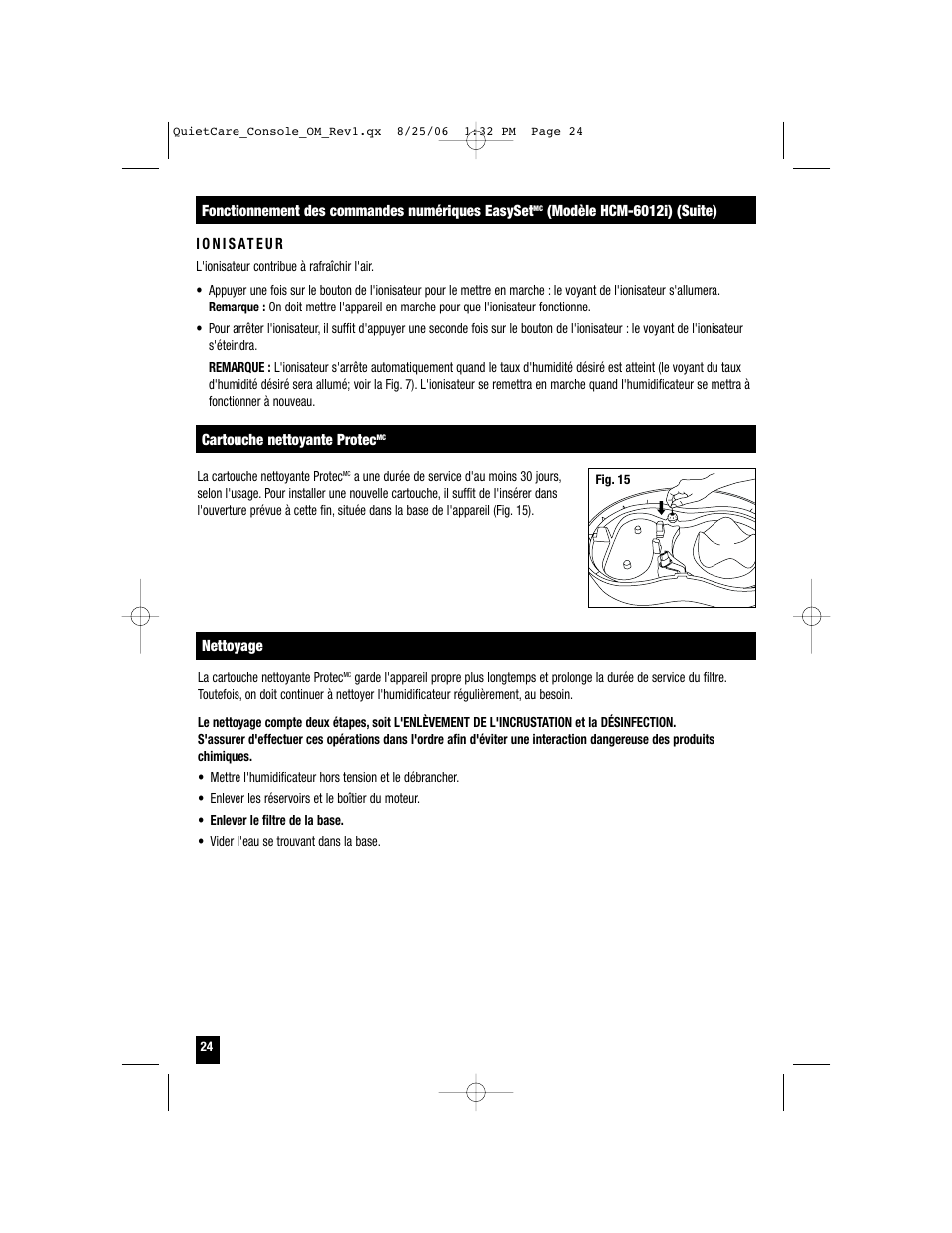 Honeywell HCM-6009 User Manual | Page 24 / 48