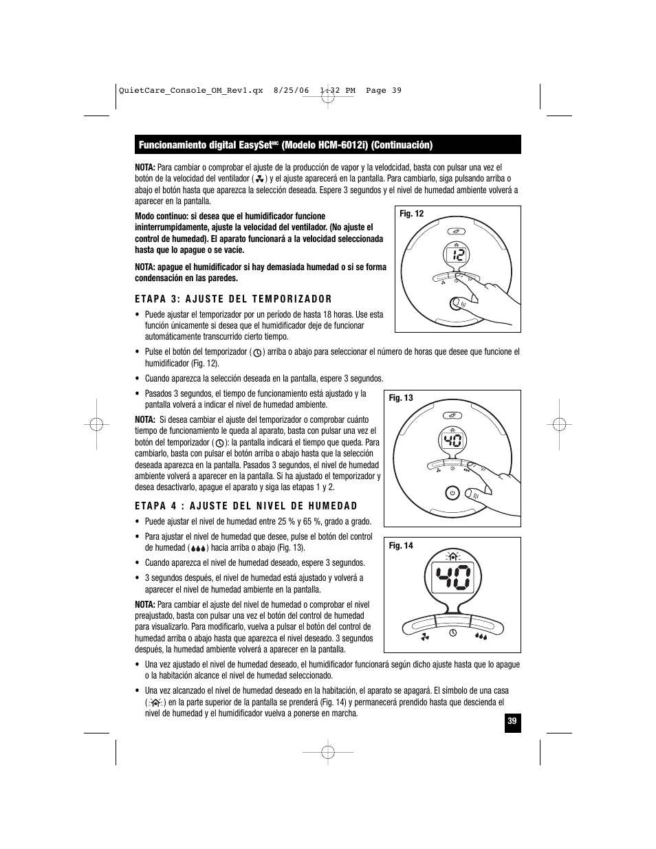 Honeywell HCM-6009 User Manual | Page 39 / 48