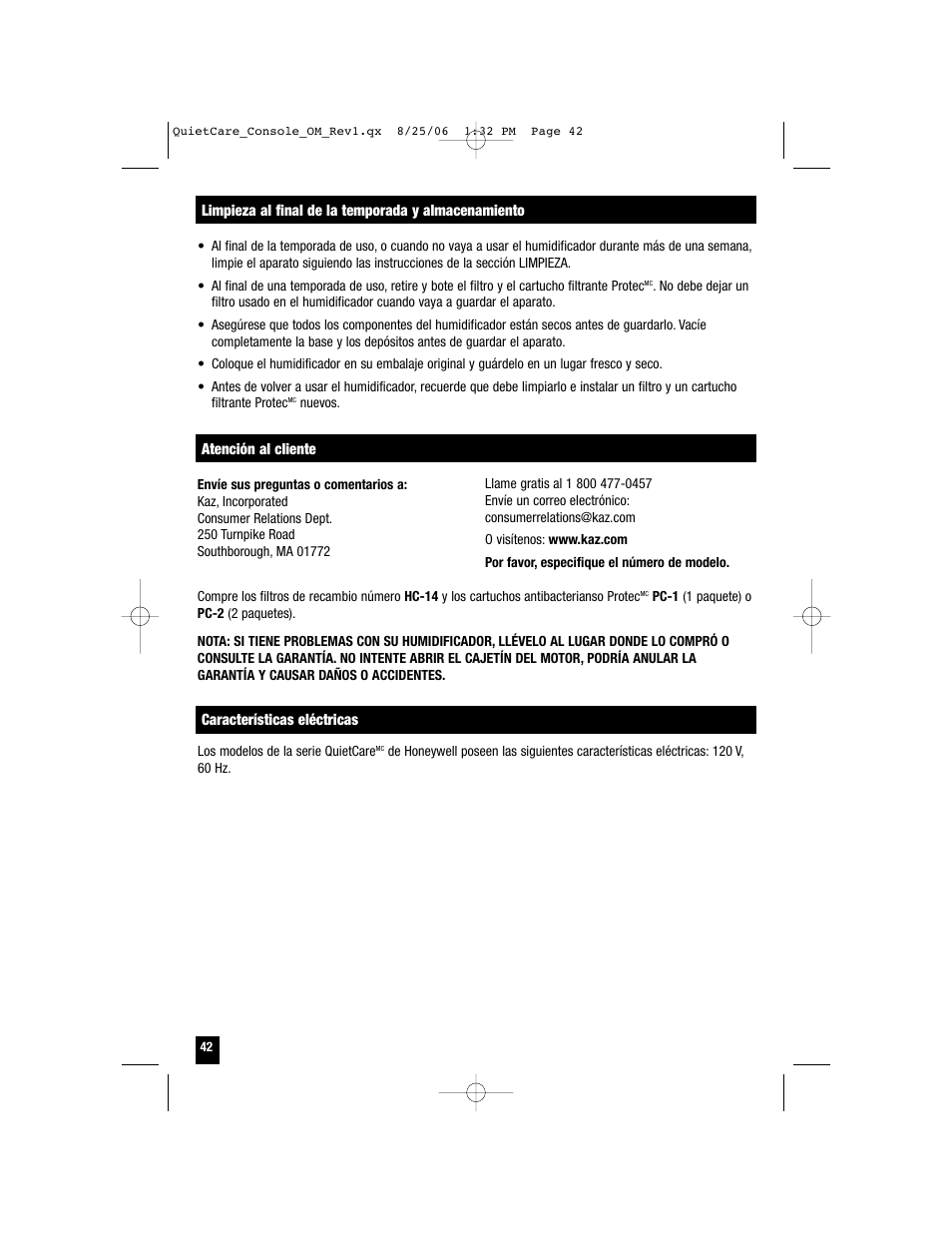 Honeywell HCM-6009 User Manual | Page 42 / 48