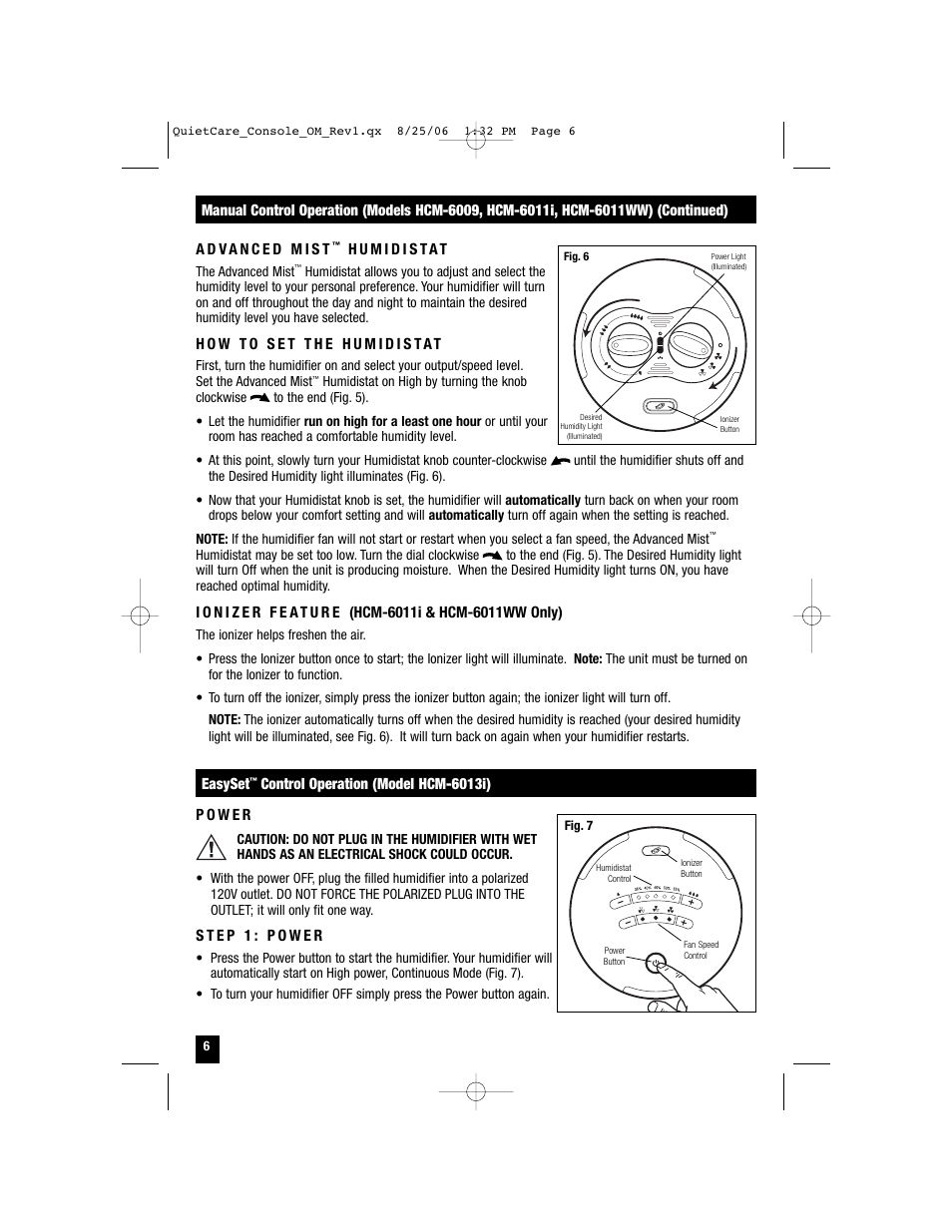 Honeywell HCM-6009 User Manual | Page 6 / 48