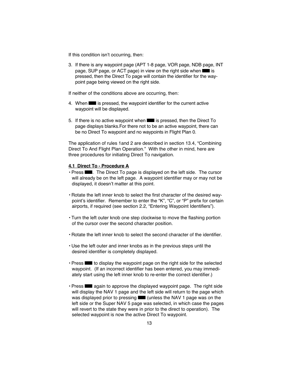 BendixKing KLN 90B User Manual | Page 17 / 57