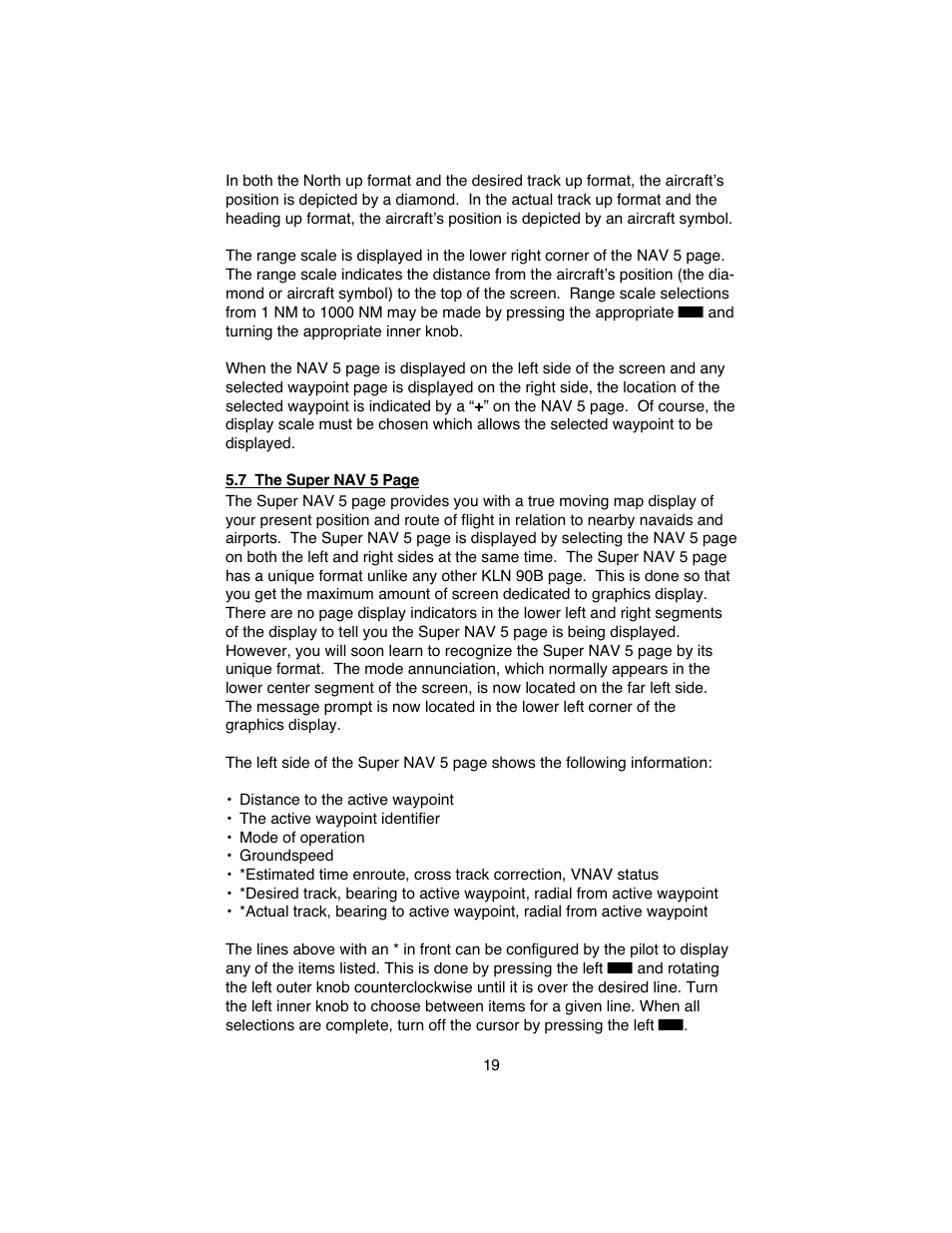 BendixKing KLN 90B User Manual | Page 23 / 57