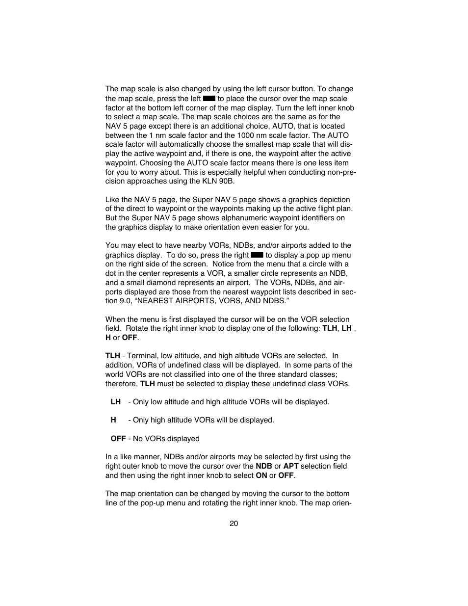 BendixKing KLN 90B User Manual | Page 24 / 57